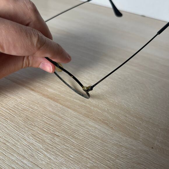 Vintage B&L Ray-Ban Aviator Black Metal Frames Only 58-14 - Picture 9 of 12